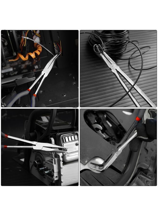 يُسلِّم كماشة طويلة المدى - كماشة بزاوية 16 بوصة ذات أنف إبرة طويلة - للمساحات الضيقة والمناطق المحدودة (الحجم: كبير) - Image 5